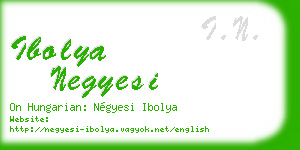 ibolya negyesi business card