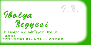 ibolya negyesi business card